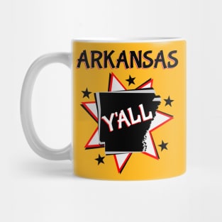 Arkansas State Map Y'all Mug